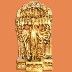 Handcrafted Lord Vishnu Statue - Intricate Detailing , Brilliant Shine and Quality Artistry