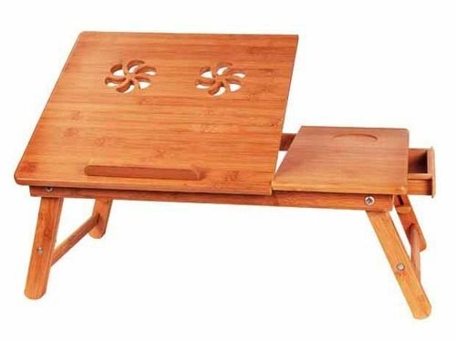 Wooden Laptop Table - Elegant Design, Natural Wood Finish, Versatile Use for Home and Office