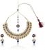 Blue Alloy Jewel Necklace Set