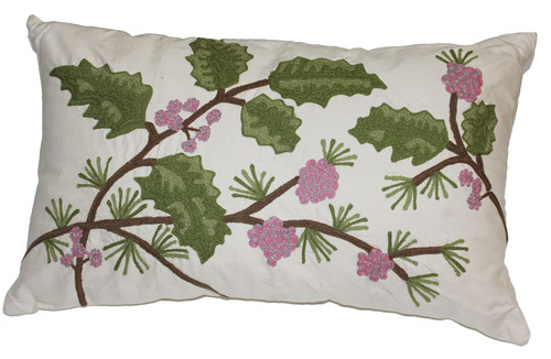 Leaf Design Cushion Cover