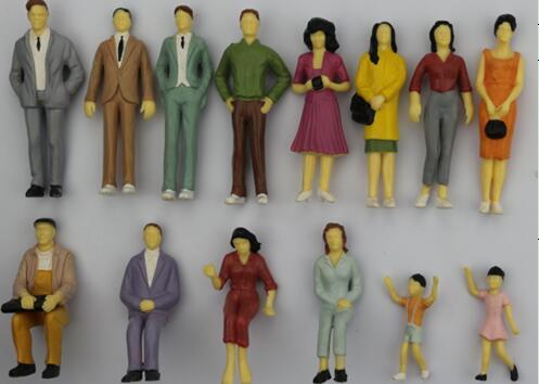 1:25 Scale Color Model People Figures For Architectural Model