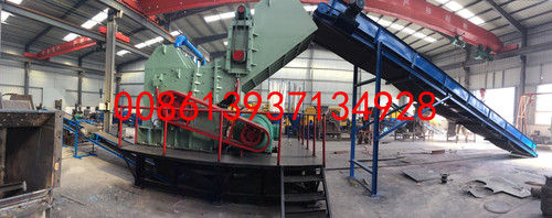 Metal Waste Crusher Machine With Magnet Seperation System