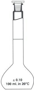 Volumetric Flask With One Mark And Polythelene Stopper