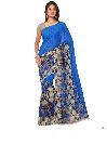 Blue Printed Traditional Dani Saree