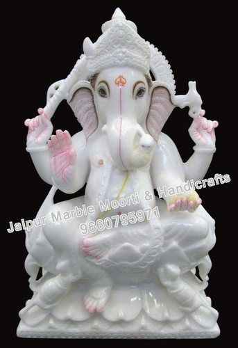 White Marble Ganesh Moorti