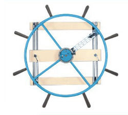 Nautical Cum Shoulder Wheel Wall Mounting