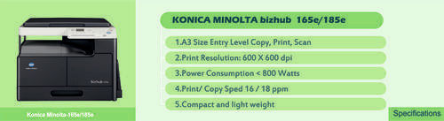 Copier (Konica Minolta) Continuous Copying Speed: 16 Ppm