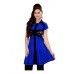 Fabdeal Blue Colored Georgette Plain Kurti