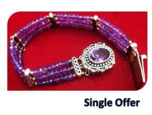 Fine Amethyst Gemstone Bracelet