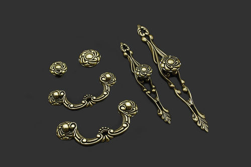 Zinc Alloy Brass Cabinet Handles