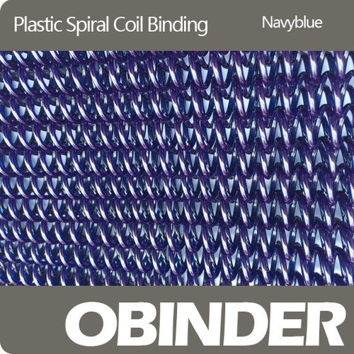 Plastic Spiral Coil Binding (Navyblue)