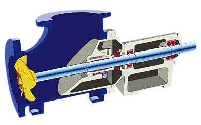 Black Horizontal Axial Flow Pump Elbow