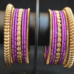 Beautiful Perfect For Wedding Purple Bangles