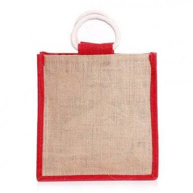 Jute Bag With Plastic Handle