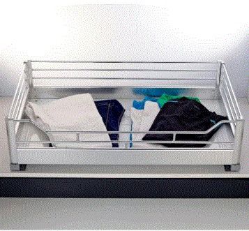 Wardrobe and Pullout Basket