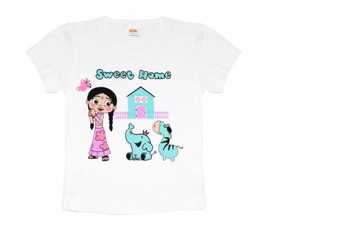 White Baby Girls T-Shirt