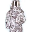 Aluminized Fire Proximity Suit - Aluminized Glass Fiber Cloth with Heat Resistant Lining, Hood and Visor Included - Insulated Gloves and Oil Resistant Shoes