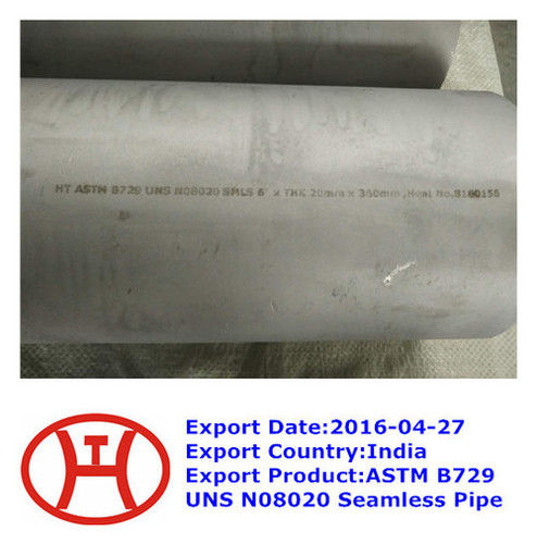 ASTM B729 UNS N08020 Steel Pipe