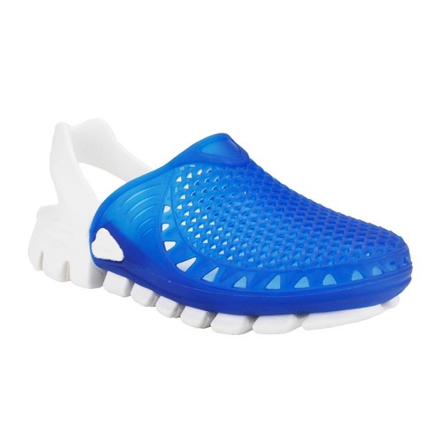 White and Dark Blue Feather Light Slipper For Women