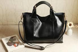 Black Ladies Leather Bag