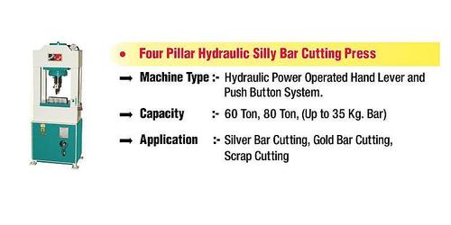 Four Pillar Hydraulic Silly Bar Cutting Press