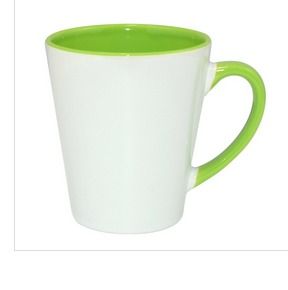 12oz Inner Rim Color Mug - Ceramic, 6.1cm x 9cm x 9.8cm | Vibrant Colors, Smooth Finish, Attractive Patterns, Safe Packing