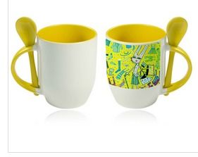 Color Sublimation Spoon Mug