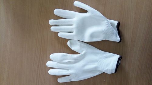 White PU Coated Hand Gloves