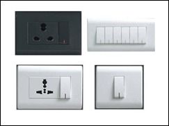 Various Colors Are Available Plain Pattern Modular Switches