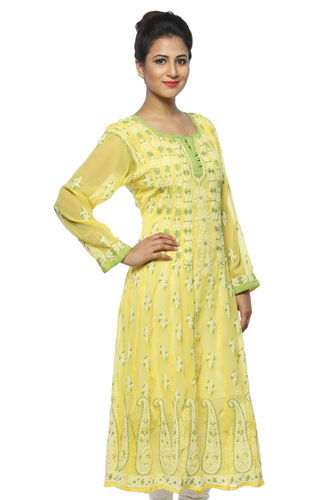 Lucknowi anarkali kurti