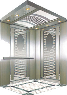 SS Etching Design Lift Cabins