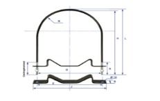 Standard V-shaped Air Tank Clamps