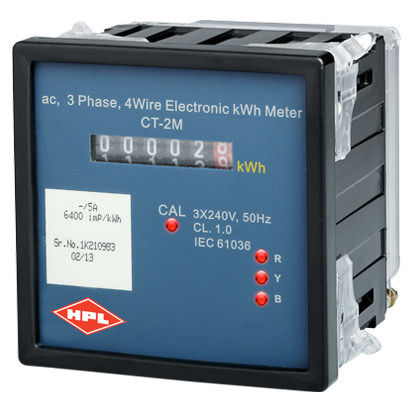 Digital Energy Meters - 3P, 4W LT Application, 6 Digit Direct Reading & 5+1 Digit -/5A | High Accuracy Class 1.0, Low Power Consumption Under 1 Watt/Phase, Pulse Output for Totalization