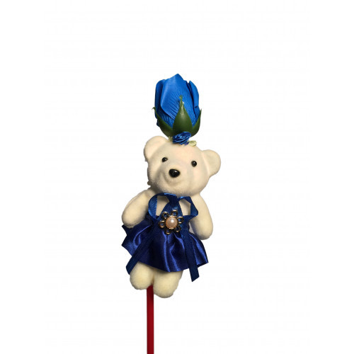 Teddy Bears And Rose Blue