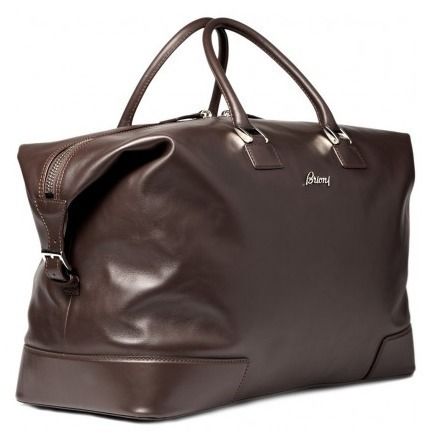 Brioni Leather Travel Bag