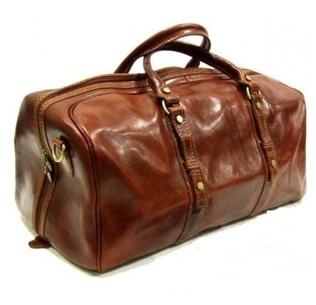 Brown Leather Travel Bag