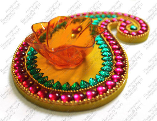 Mango Shaped Floating Diya