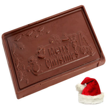 Merry Christmas Chocolate Bar - Small