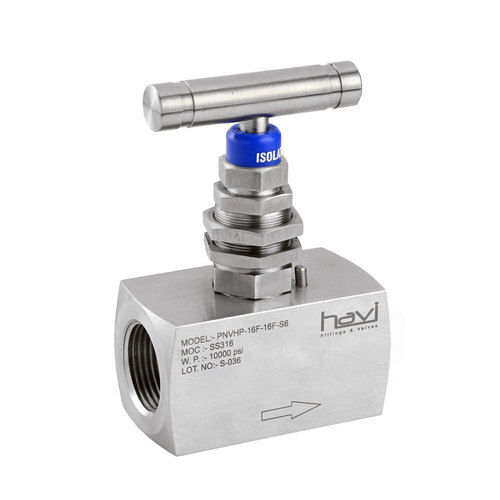 PNVHB Series Panel Mounted Bar Stock Needle Valve