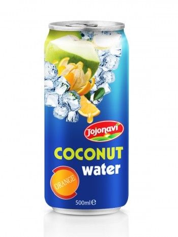 Orange Flavour Drink With Coconut Water In Aluminium Can