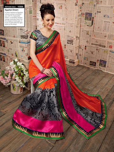 Bollywood Bhagalpuri Paithani Silk Sarees