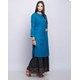 Wool Front Open Button down Long Kurta