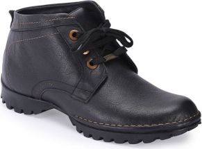 Men's Leather Casual Lacing Boots