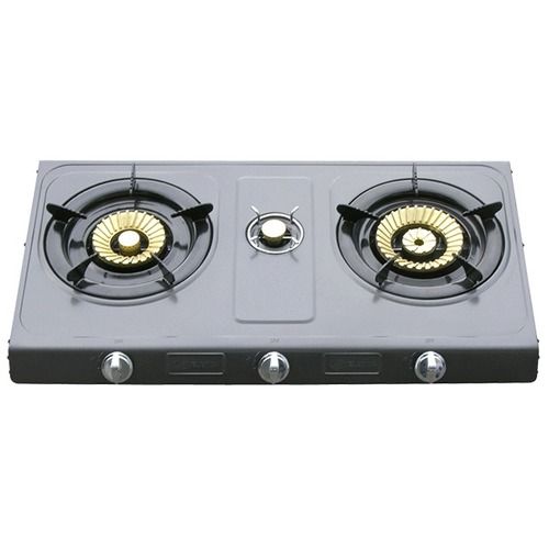 Triple Burner PTFE Coated Coated Gas Stove