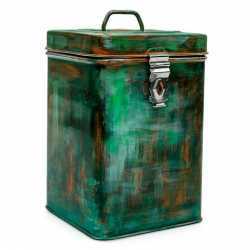 Old Style Antique Green Canister