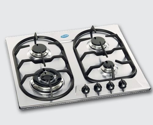 Stainless Steel Hobs - Matte Finish, Removable Pan Supports & Adjustable Flame Control | Efficient Cooking with Minimalistic Design