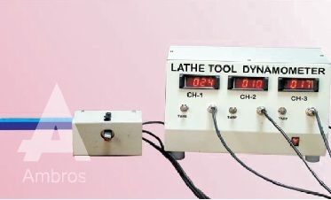 Lathe Tool Dynamometer - H.S.S. Tool Holder, ½ inch Size | Rigid Mechanical Sensing Unit, Compact Digital Force Indicator, Dual Force Measurement