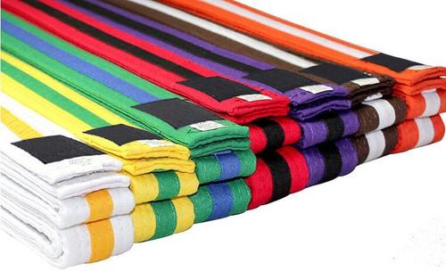 Striped Taekwondo Belt/Karate Belt 