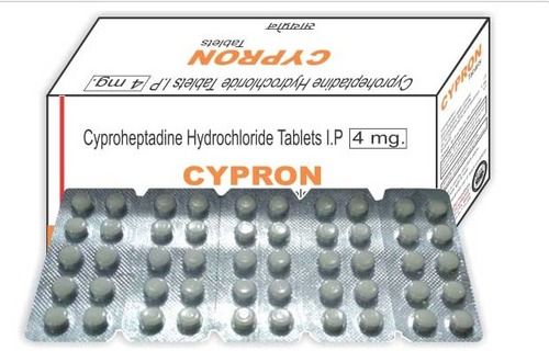 Cyproheptadine Hydrochloride Tablet - 4 mg | Antihistamine for Allergy Relief, Anti-Itch & Sedative Properties