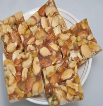 Dryfruit Chikki - Toasted Dry Fruits in Sugar Syrup | Hand-Rolled, Crunchy, Aromatic Cardamom and Saffron Delight